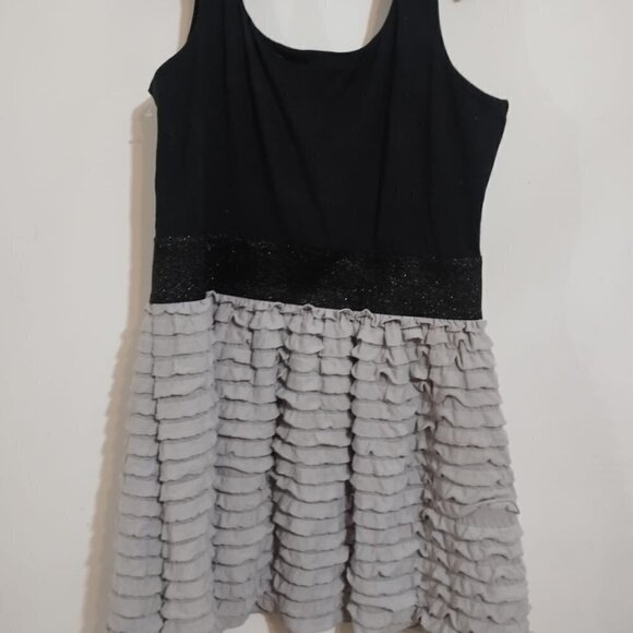 Black Ruffled Tank Dress - Picture 4 of 5